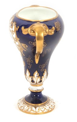 Lot 35 - A small Royal Crown Derby vase with gilt...