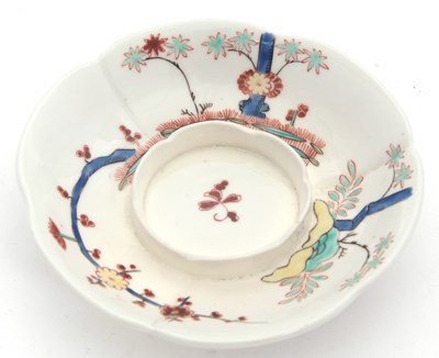 Lot 41 - A continental porcelain Trembleuse cup and...
