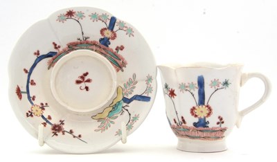 Lot 41 - A continental porcelain Trembleuse cup and...
