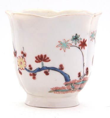 Lot 41 - A continental porcelain Trembleuse cup and...