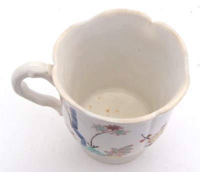 Lot 41 - A continental porcelain Trembleuse cup and...