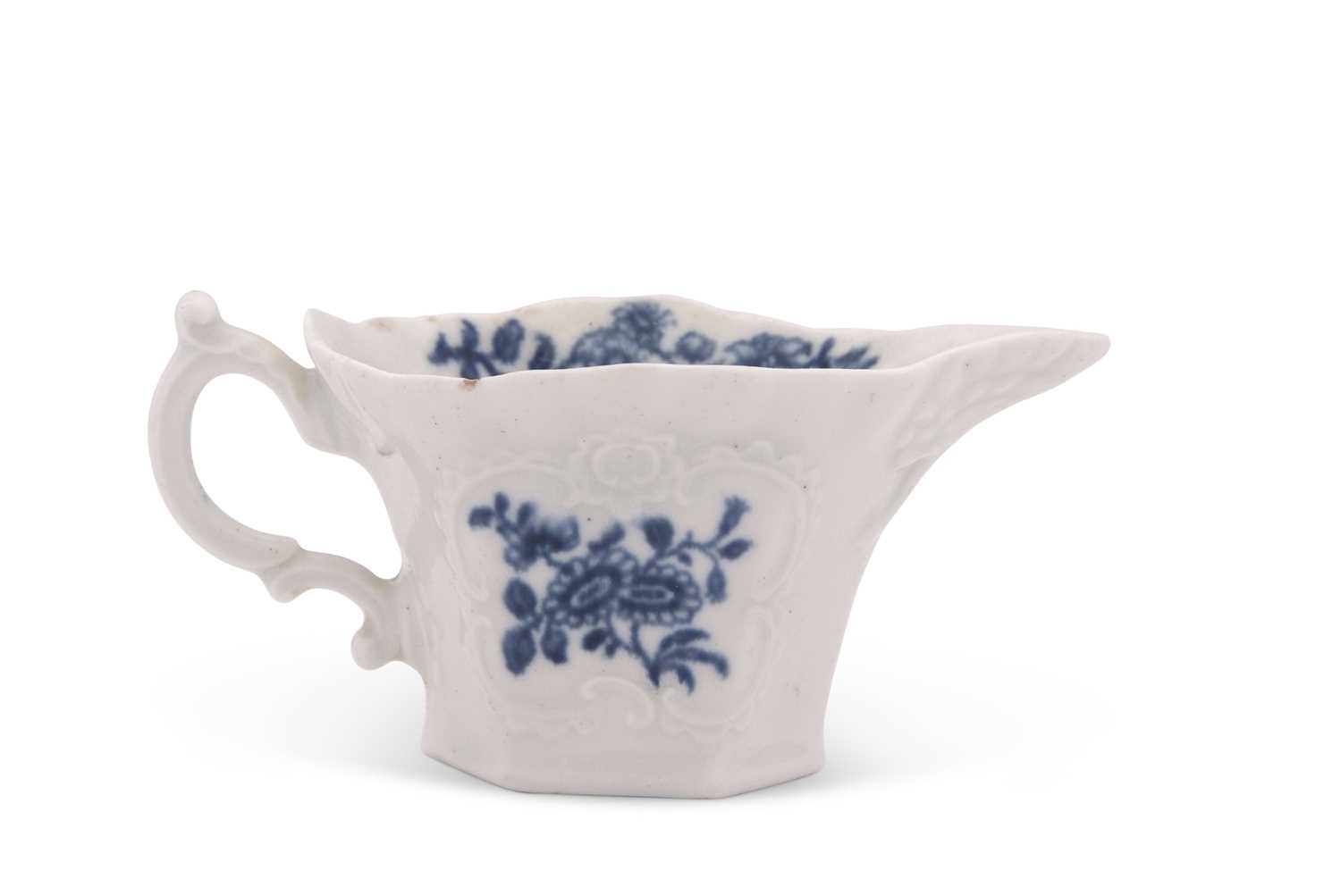 Lot 50 - An early Worcester cream boat