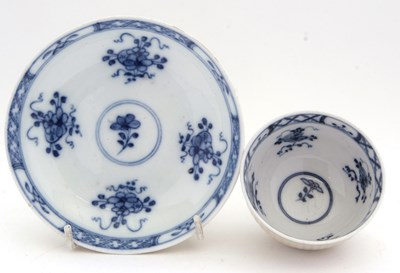 Lot 59 - A Meissen cup and saucer of ribbed form with...