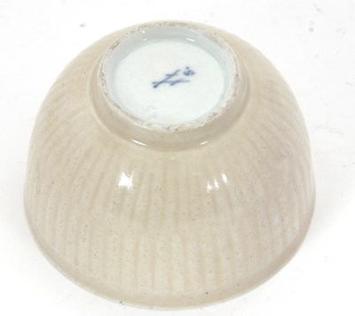 Lot 59 - A Meissen cup and saucer of ribbed form with...