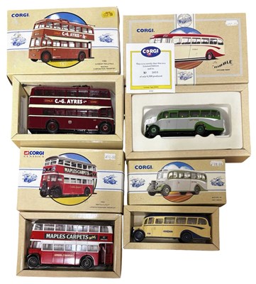 Lot 67 - A collection of  Corgi limited edition bus models