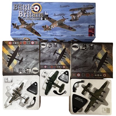 Lot 145 - Three boxed Atlas Editions plane models,...