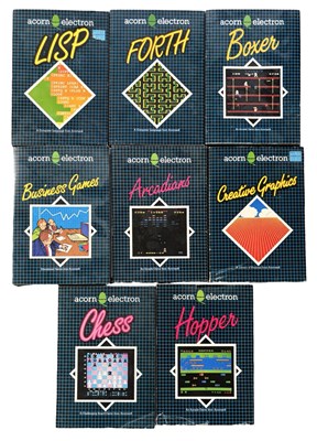 Lot 303 - A group of Acorn Electron computer games in...