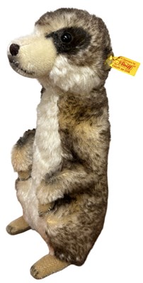 Lot 282 - A vintage Steiff meerkat soft toy, label...