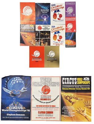 Lot 289 - Three Circus World Championship advertising...