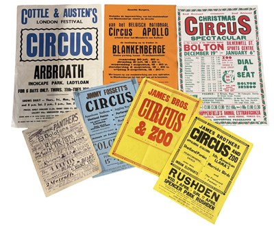 Lot 290 - A group of vintage plain text circus...