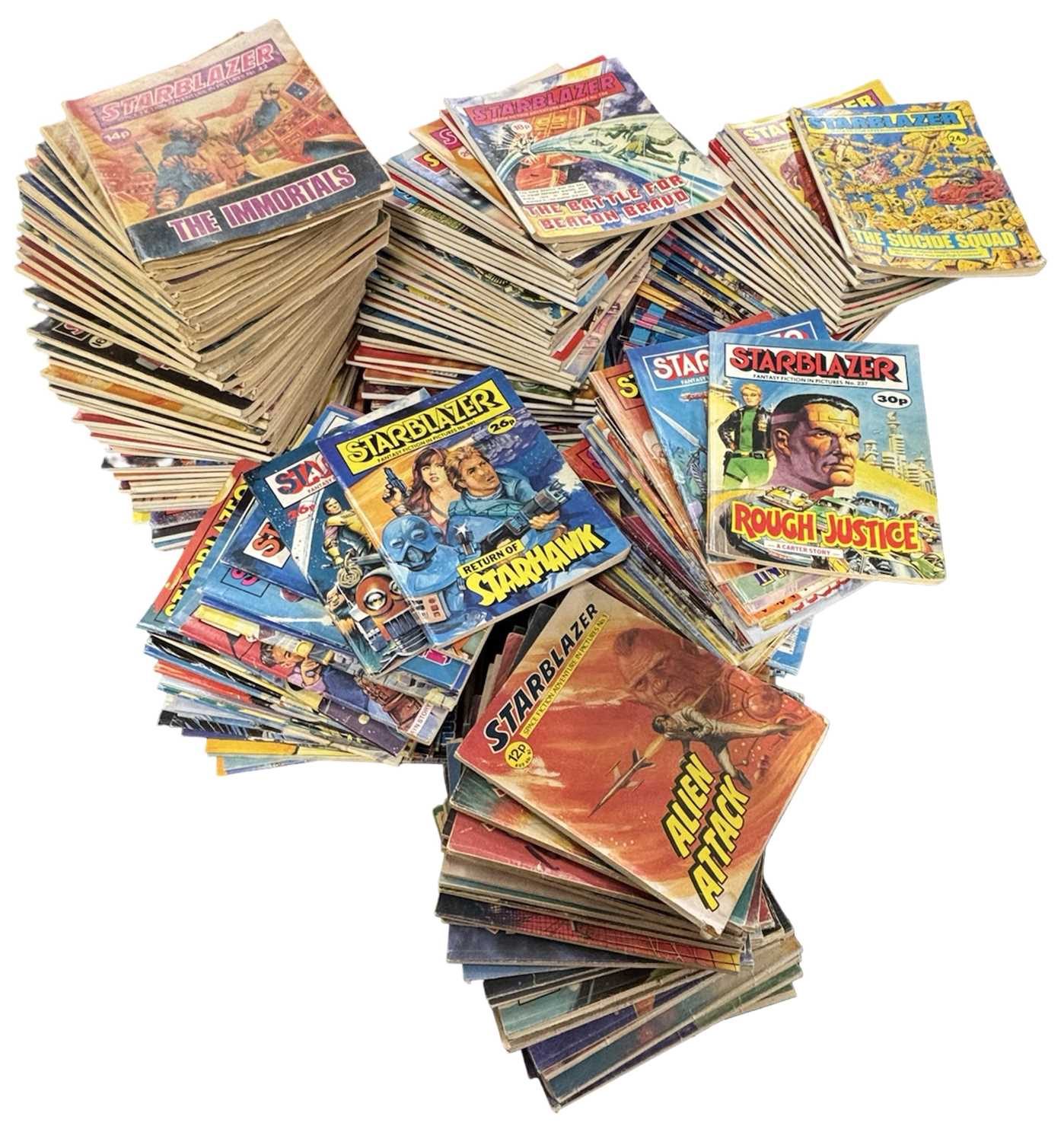 Lot 35 - STARBLAZER COMIC, D C THOMSON: Issues: 3-10,...