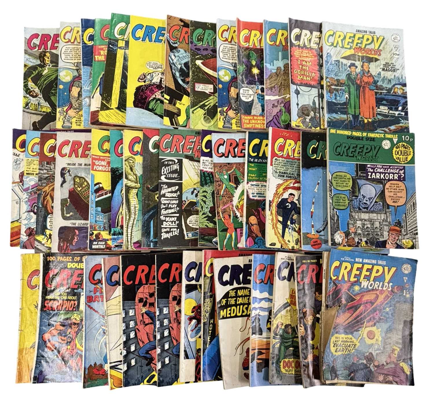Lot 28 - CREEPY WORLDS, Alan Class, Issues: 30, 101,...