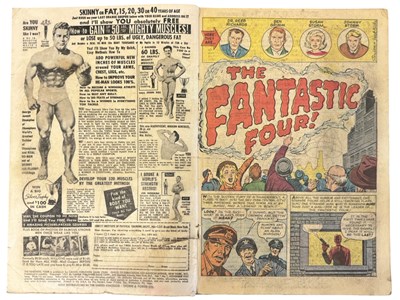 Lot 4 - THE FANTASTIC FOUR, Marvel, Number 1, 1961....