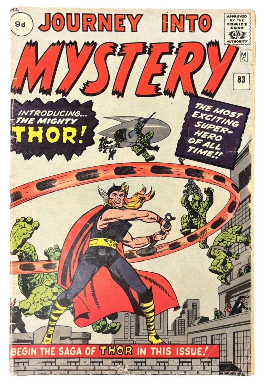 Lot 3 - JOURNEY INTO MYSTERY, MARVEL, NUMBER 83, 1962....