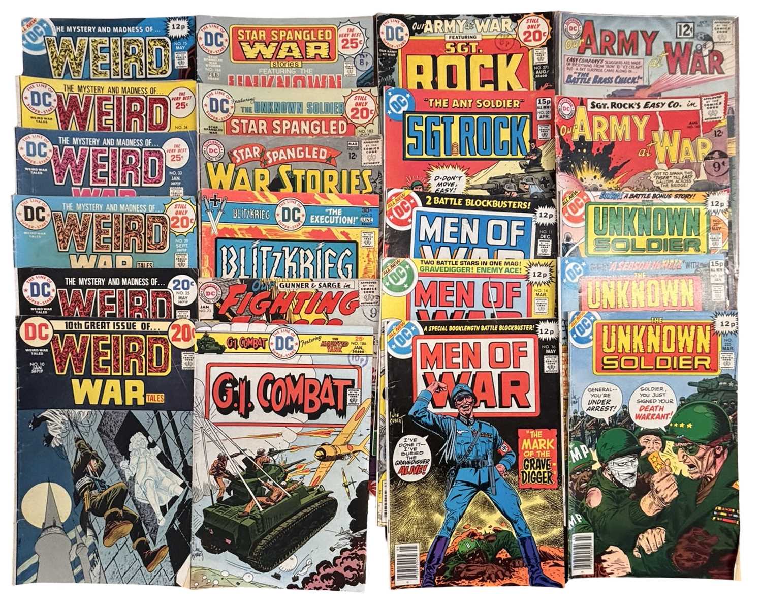 Lot 7 - Various 1970s military / War comic books, to...