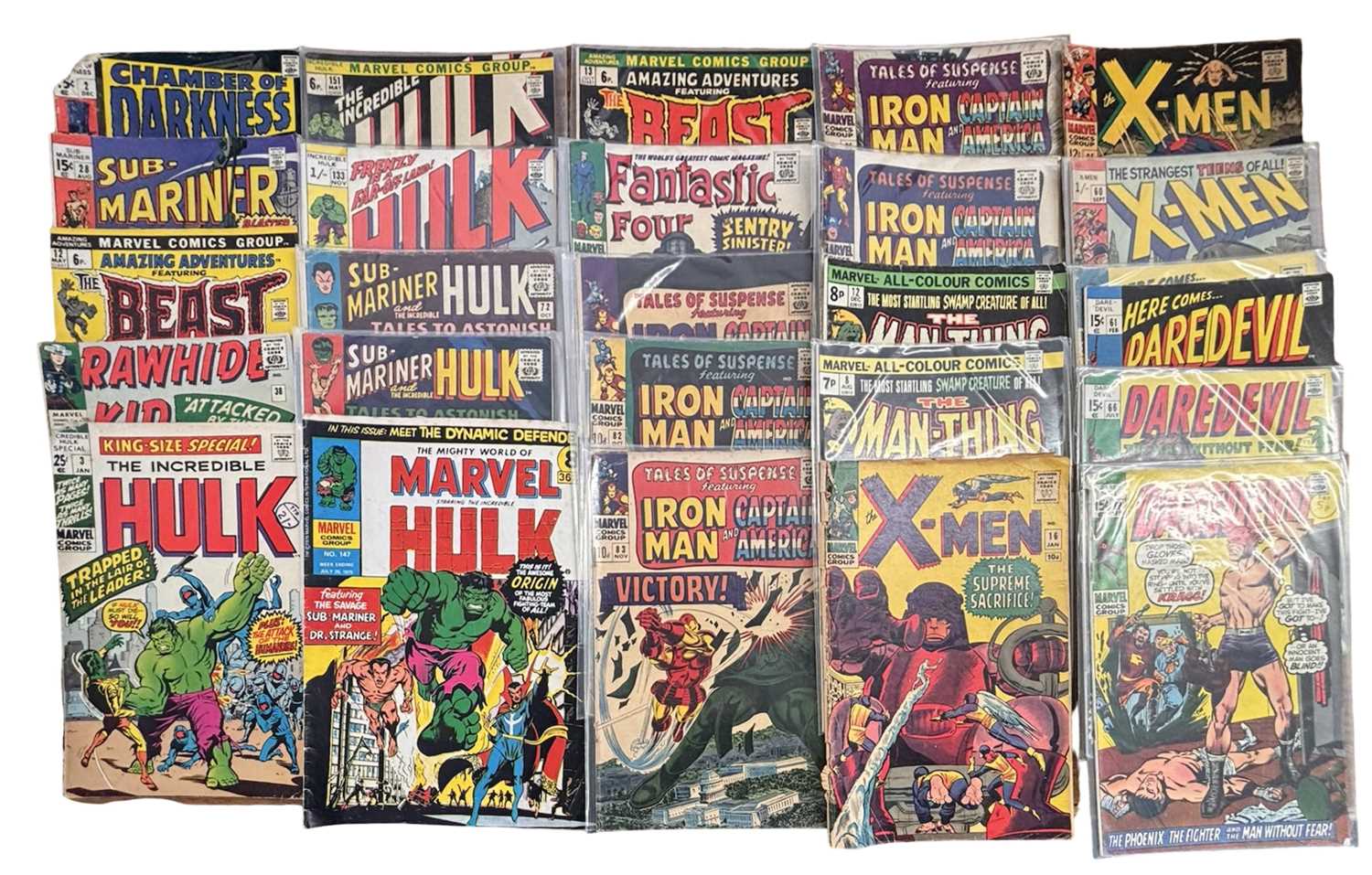 Lot 21 - Various 1970s Marvel comic books, to include:...