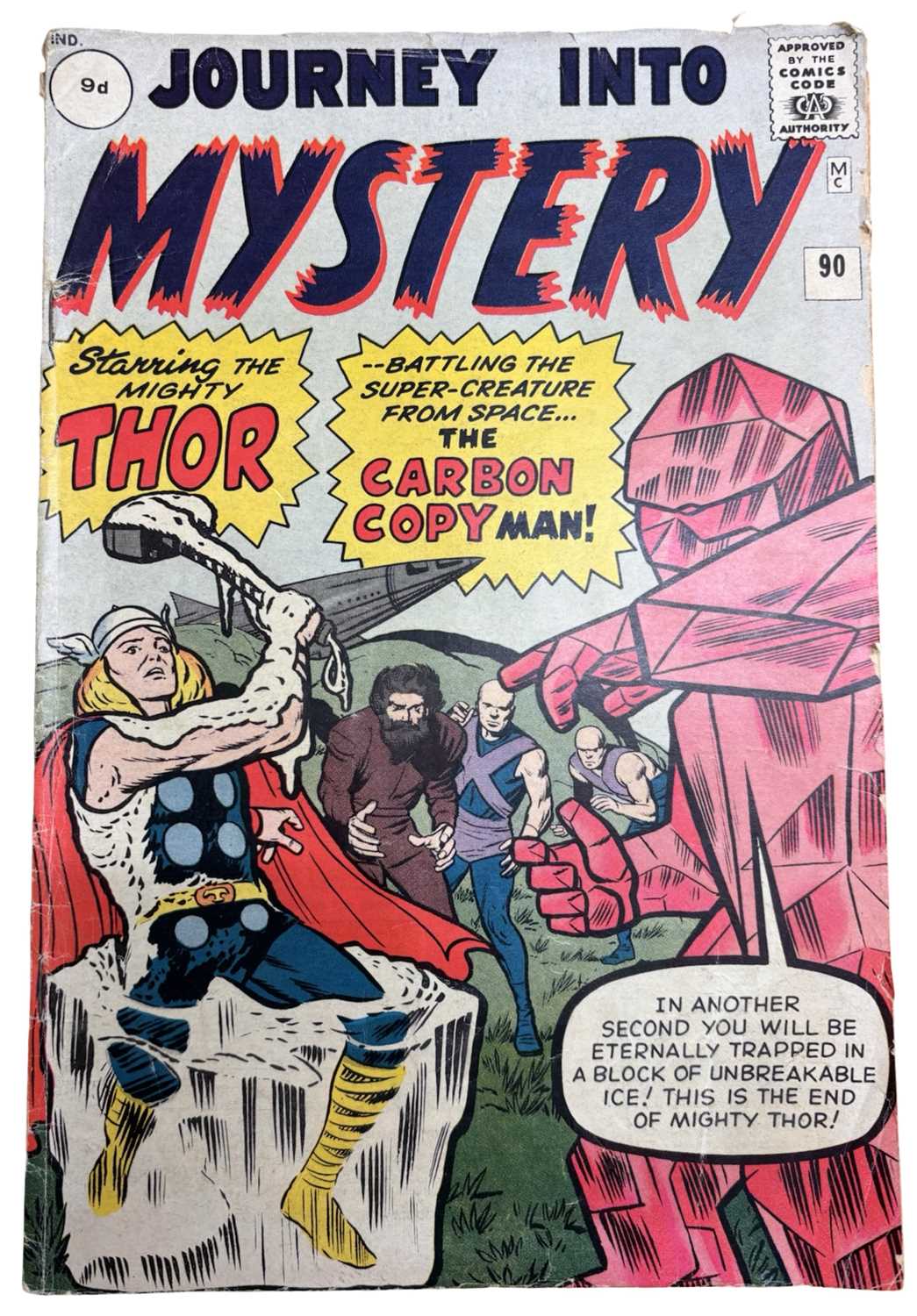 Lot 1 - JOURNEY INTO MYSTERY, Marvel, Number 90, 1963....