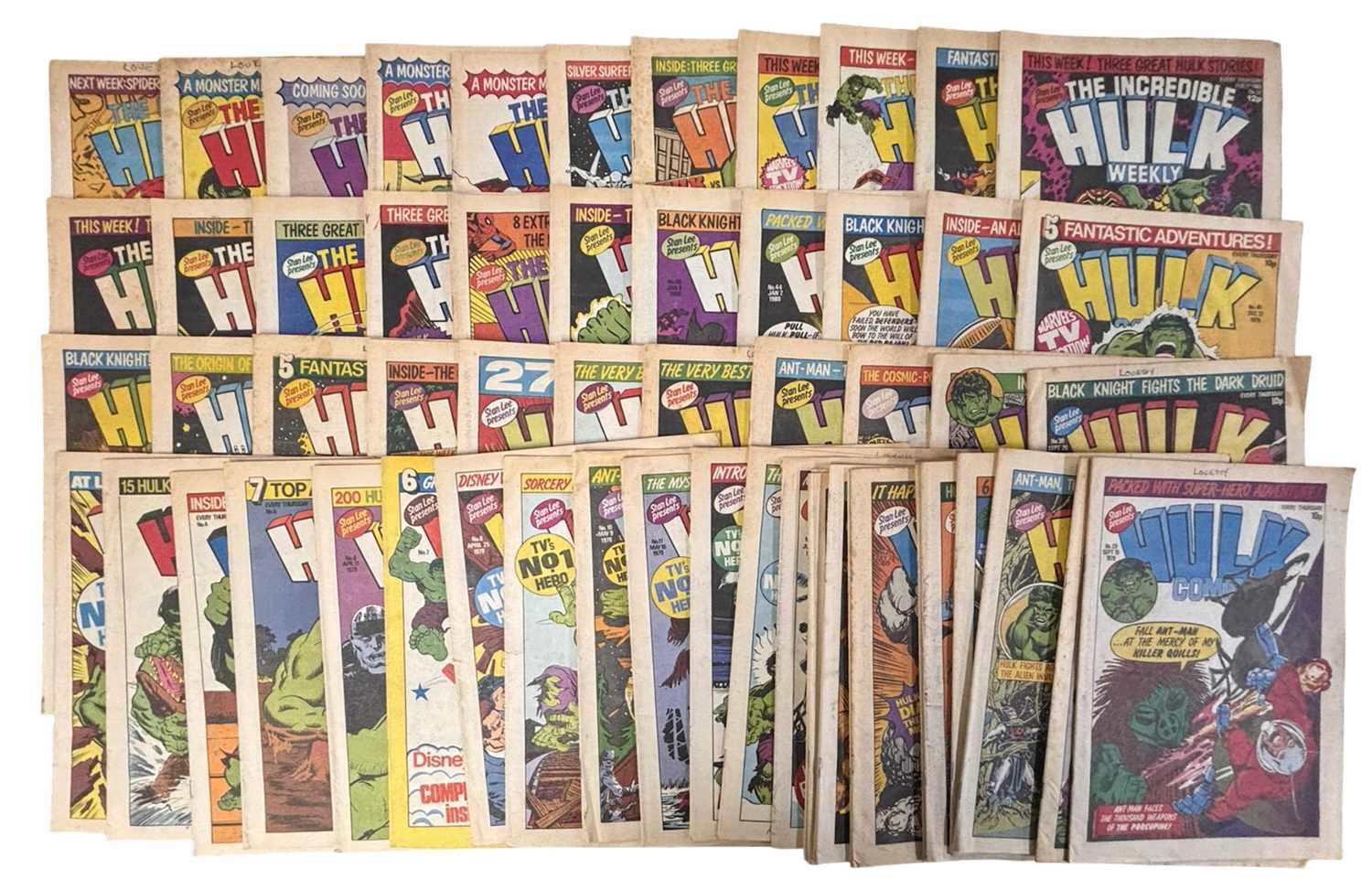 Lot 18 - A large collection of Marvel's THE INCREDIBLE...