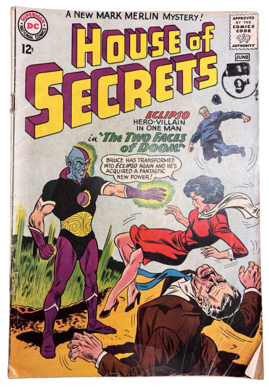 Lot 2 - HOUSE OF SECRETS number 66, DC, 1964. First...