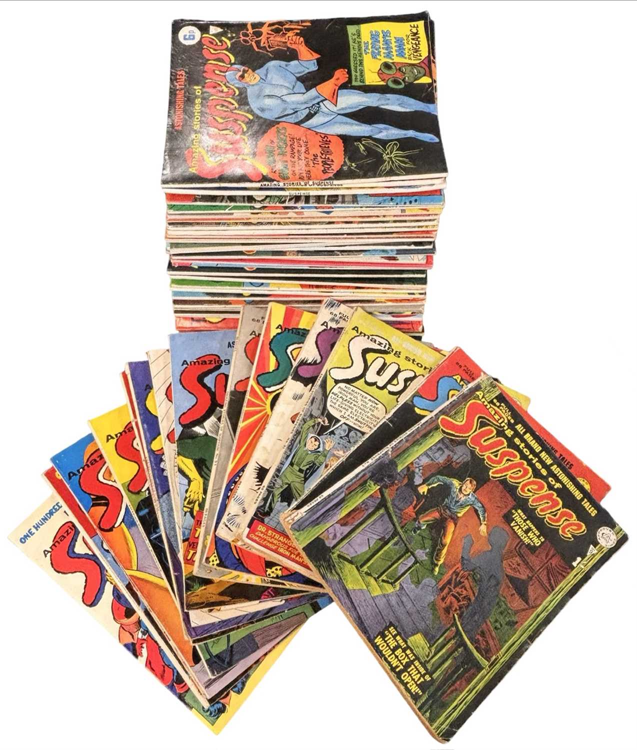 Lot 11 - AMAZING TALES OF SUSPENSE, Alan Class: A large...