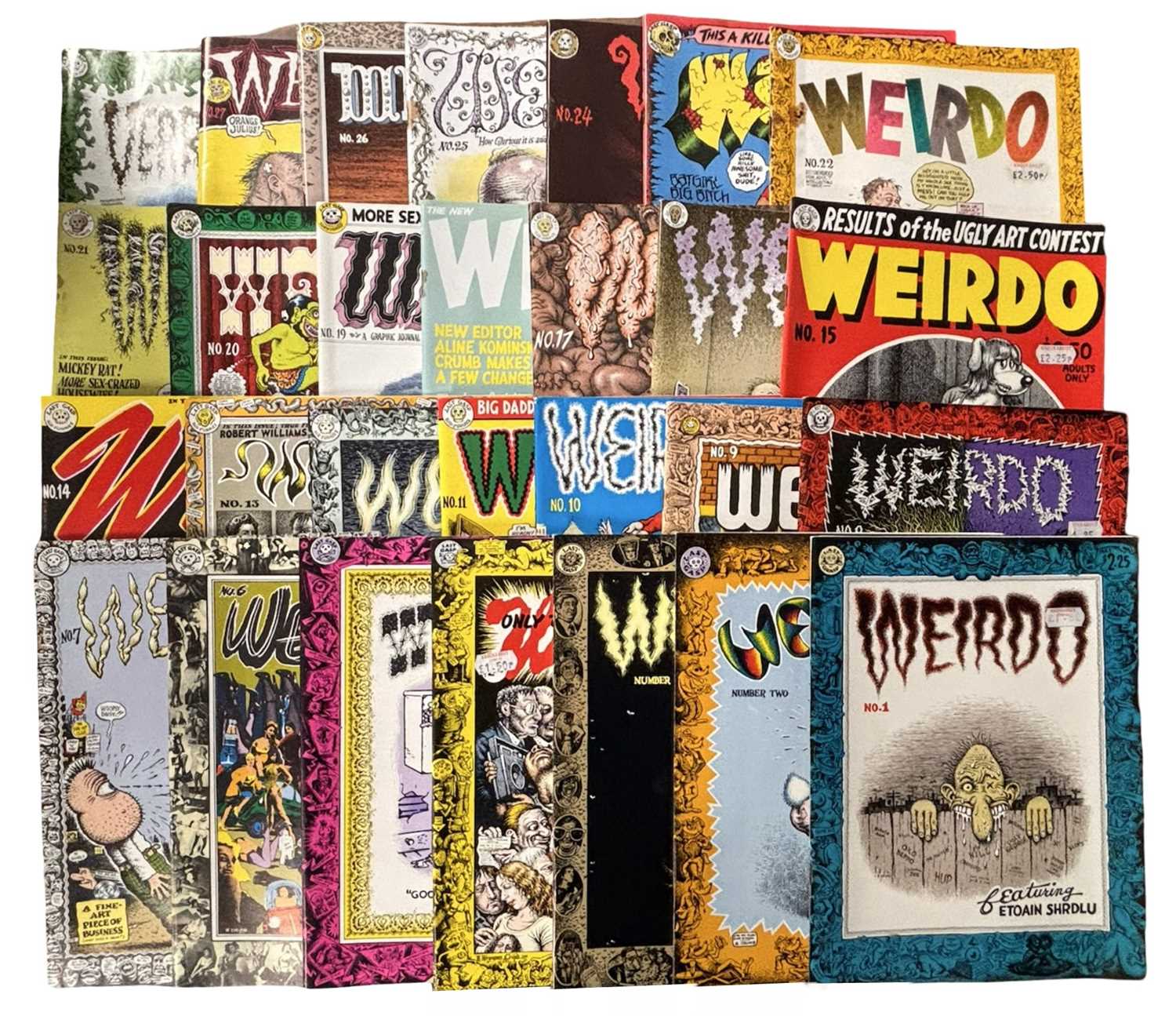 Lot 71 - WEIRDO COMIC (Last Gasp), issues 1-28