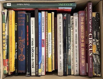 Lot 140 - ONE BOX: Large format Circus interest, to...