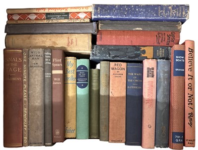 Lot 157 - ONE BOX: Mixed cloth-backed circus and...