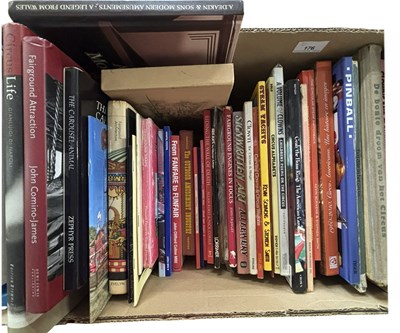 Lot 176 - ONE BOX: Large format circus interest books,...