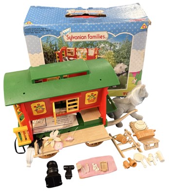 Lot 292 - A boxed Sylvanian Families Caravan and Horse,...