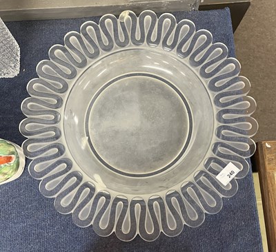 Lot 240 - A large Verlys Art Deco style dish, 43cm diameter