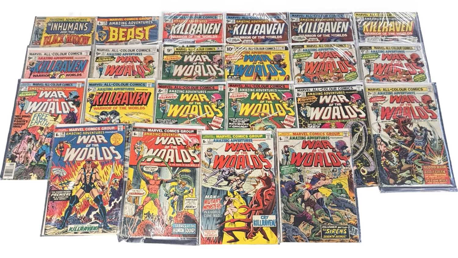 Lot 32 - A collection of vintage Marvel comic books, to...