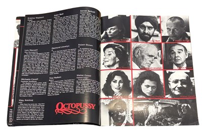Lot 79 - JAMES BOND - Octopussy promotional booklet, 1983