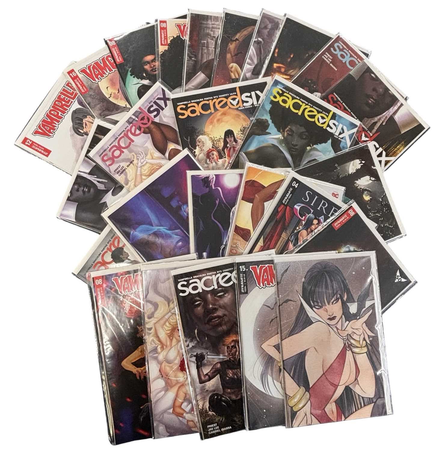 Lot 72 - ONE BOX: VAMPIRELLA, SIREN'S GATE, SACRED SIX...