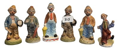 Lot 341 - A collection of Goebel-style clown figures