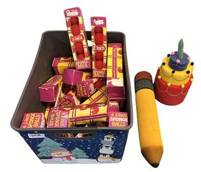 Lot 382 - A collection of foam magic props, together...