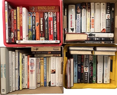 Lot 218 - FOUR BOXES: Various Comedy biographies