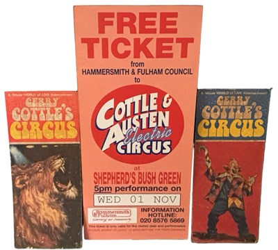 Lot 327 - Three GERRY COTTLE circus advertising posters