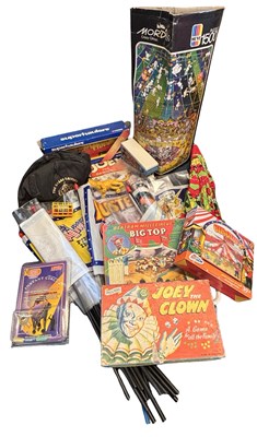 Lot 390 - ONE BOX: Various circus games, promotional...