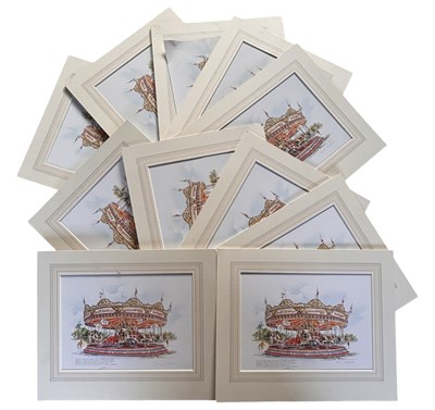 Lot 399 - TERRY WHITWORTH: 11 small mounted prints, of...