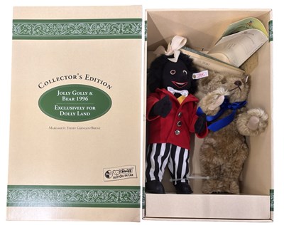 Lot 288 - Steiff Dollyland Jolly Golly and Bear Set,...