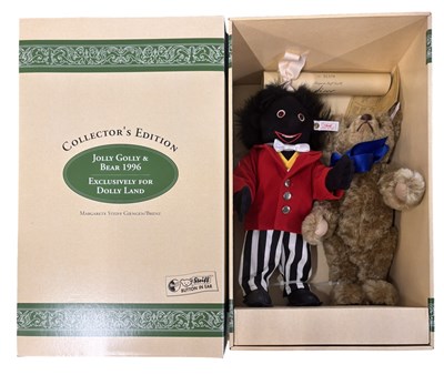 Lot 289 - Steiff Dollyland Jolly Golly and Bear Set,...