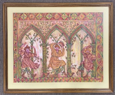 Lot 23 - British School, contemporary, mixed media...