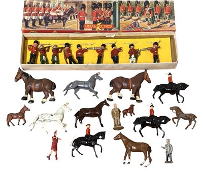 Lot 212 - A collection of various die-cast soldiers and...