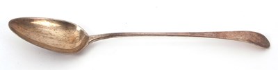 Lot 14 - A George III silver basting spoon, chased and...