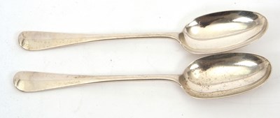Lot 25 - A pair of late Victorian silver Hanoverian rat...