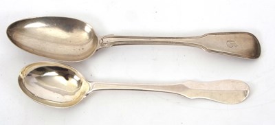 Lot 26 - Mixed Lot: A George IV silver fiddle and...