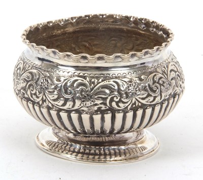 Lot 30 - A late Victorian small silver pedestal bowl of...