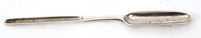 Lot 39 - A George III silver double ended marrow scoop...