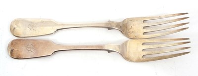 Lot 64 - A pair of Victorian Scottish silver table...