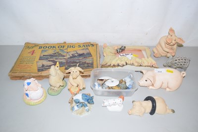 Lot 214 - Collection of various model pigs, Wade...